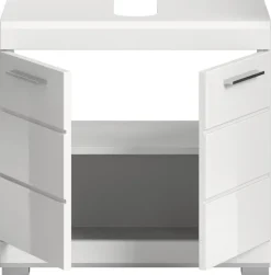 Waschbeckenunterschrank Scout weiß weiß Hochglanz B/H/T: ca. 60x56x34 cm