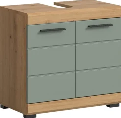 Waschbeckenunterschrank Scout Eiche Artisan Nachbildung salbei Nachbildung B/H/T: ca. 60x56x34 cm