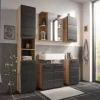 Waschbeckenunterschrank Vista Oak Eiche Viking Nachbildung schwarz matt B/H/T: ca. 60x62x31 cm