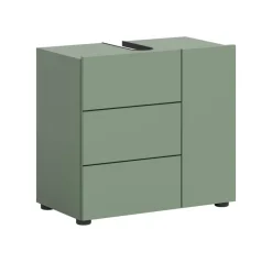 Waschbeckenunterschrank VIRA grün schwarz B/H/T: ca. 60x57x34 cm