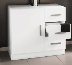 Waschbeckenunterschrank Zalo weiß B/H/T: ca. 63x56x30 cm