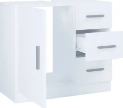 Waschbeckenunterschrank Zalo weiß B/H/T: ca. 63x56x30 cm