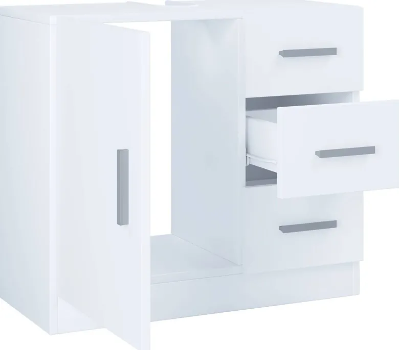 Waschbeckenunterschrank Zalo weiß B/H/T: ca. 63x56x30 cm