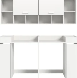 Waschmaschinenumbauschrank Free weiß B/H/T: ca. 190x195x60 cm