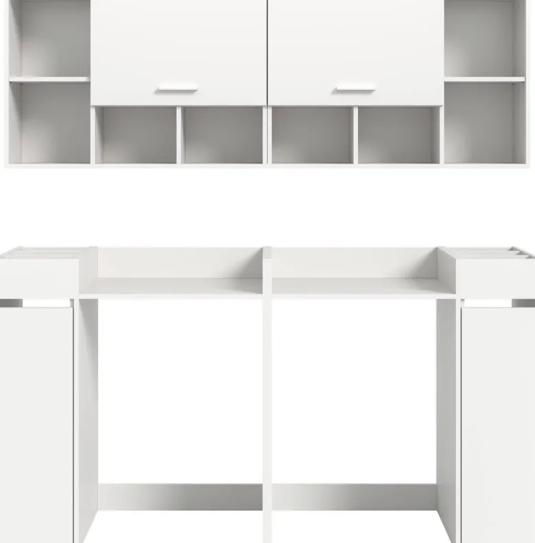 Waschmaschinenumbauschrank Free weiß B/H/T: ca. 190x195x60 cm