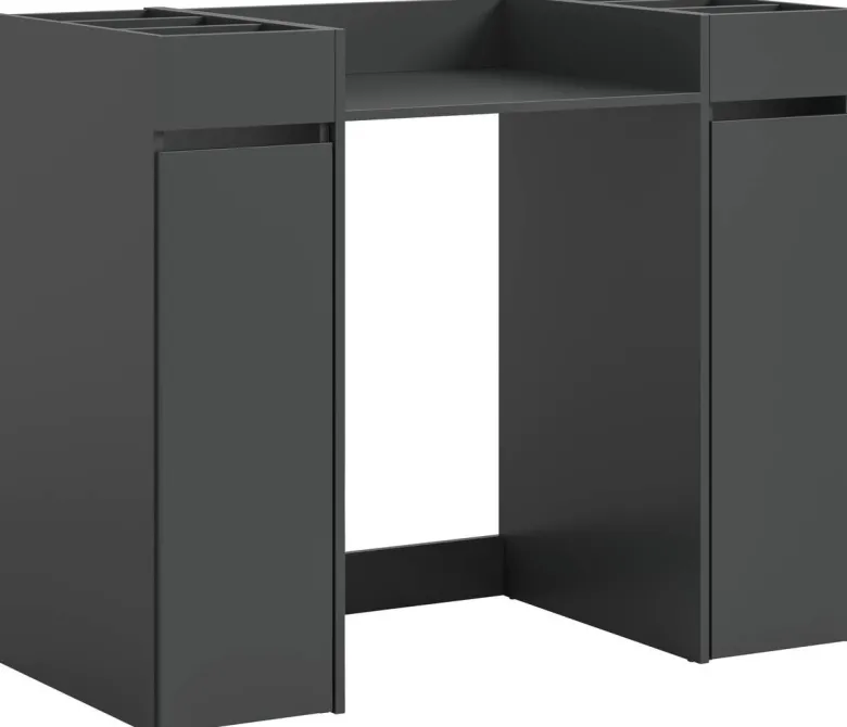 Waschmaschinenumbauschrank Free anthrazit B/H/T: ca. 124x101x60 cm