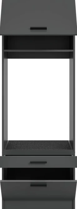 Waschmaschinenumbauschrank Free anthrazit B/H/T: ca. 66x196x68 cm