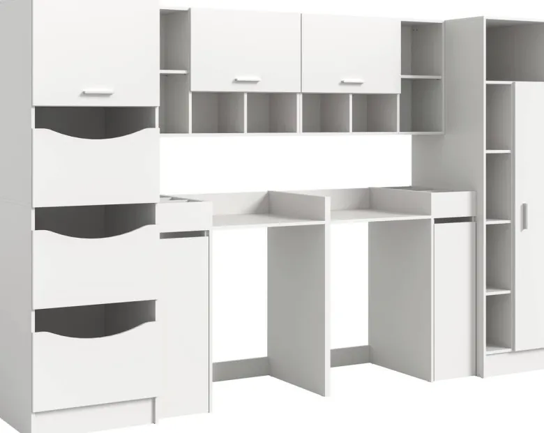 Waschmaschinenumbauschrank Free weiß B/H/T: ca. 306x165x68 cm