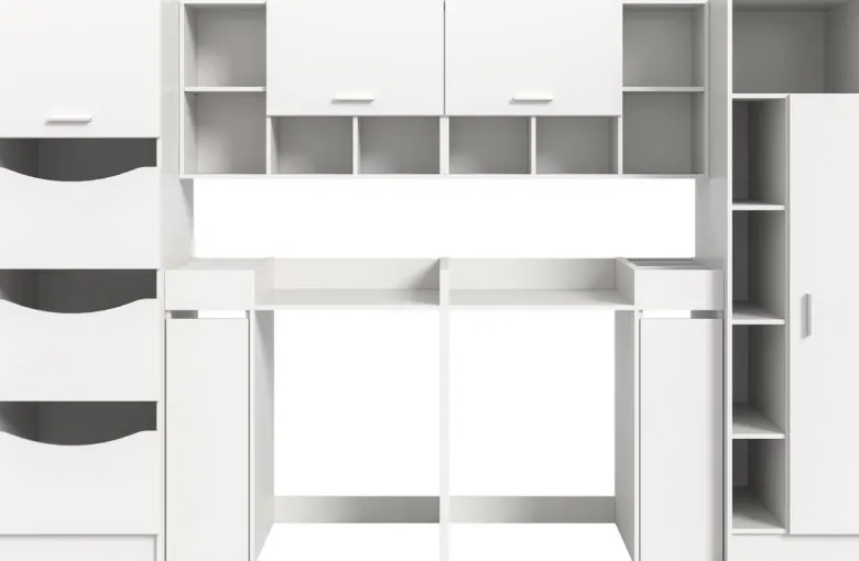 Waschmaschinenumbauschrank Free weiß B/H/T: ca. 306x165x68 cm
