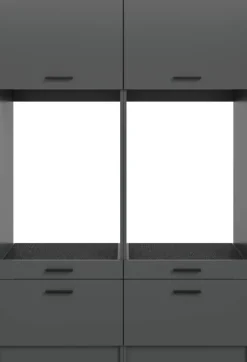 Waschmaschinenumbauschrank Free anthrazit B/H/T: ca. 133x195x68 cm