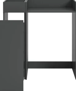Waschmaschinenumbauschrank Free anthrazit B/H/T: ca. 95x101x60 cm