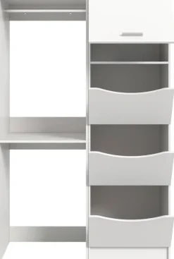 Waschmaschinenumbauschrank Free weiß B/H/T: ca. 126x195x68 cm