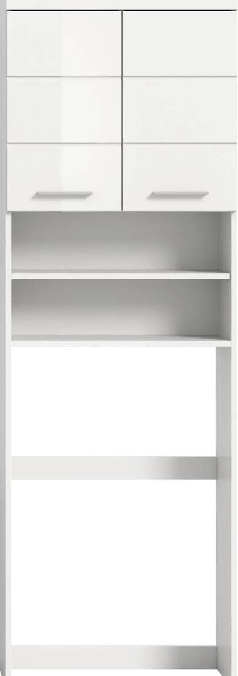 Waschmaschinenumbauschrank Scout weiß weiß Hochglanz B/H/T: ca. 63x191x24 cm