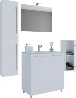 Waschplatz 5tlg-Gilos weiß B/H/T: ca. 80x86x46 cm