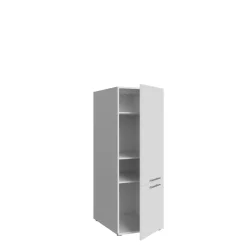 Washcab Aufbewahrungsschrank WCVR142 weiß B/H/T: ca. 50x142x67,5 cm