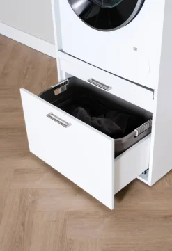 Washcab Waschmaschinenschrank WCBA142 weiß B/H/T: ca. 66,5x142x67,5 cm
