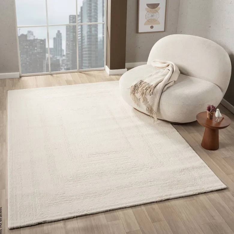 Webteppich Costa creme B/L: ca. 80x300 cm