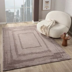 Webteppich Costa taupe B/L: ca. 160x230 cm