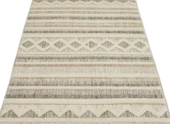 Webteppich Crosby Cremegrau B/L: ca. 80x150 cm