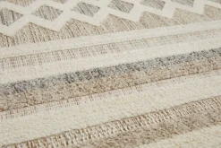 Webteppich Crosby Cremegrau B/L: ca. 80x150 cm