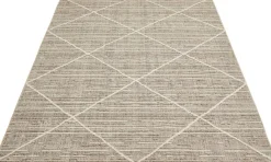 Webteppich Crosby graubraun B/L: ca. 160x230 cm