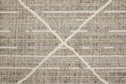 Webteppich Crosby graubraun B/L: ca. 80x150 cm