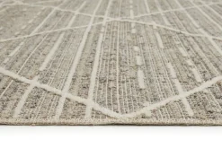 Webteppich Crosby graubraun B/L: ca. 80x150 cm