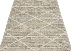 Webteppich Crosby graubraun B/L: ca. 80x150 cm