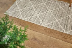 Webteppich Crosby graubraun B/L: ca. 80x150 cm