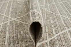 Webteppich Crosby graubraun B/L: ca. 80x150 cm
