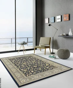 Webteppich Kashmar blau B/L: ca. 160x230 cm
