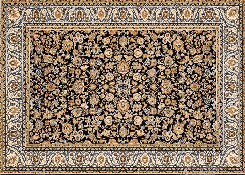 Webteppich Kashmar blau B/L: ca. 160x230 cm