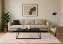 Webteppich Lucy creme B/L: ca. 160x220 cm