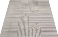 Webteppich Lucy grau B/L: ca. 160x220 cm