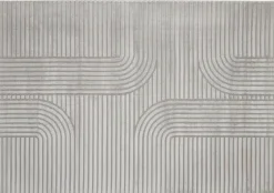 Webteppich Lucy grau B/L: ca. 160x220 cm