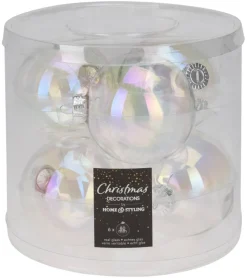 Weihnachtskugel perlmutt D: ca. 8 cm