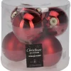 Weihnachtskugel rot D: ca. 8 cm