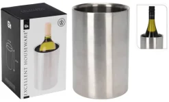 Weinkühler silber Edelstahl H/D: ca. 20x12 cm