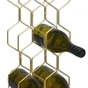 Weinregal gold Metall B/H/T: ca. 23x48x11 cm