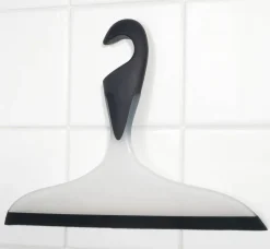 WENKO Duschabzieher weiß schwarz Kunststoff