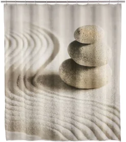 WENKO Duschvorhang sand Polyester