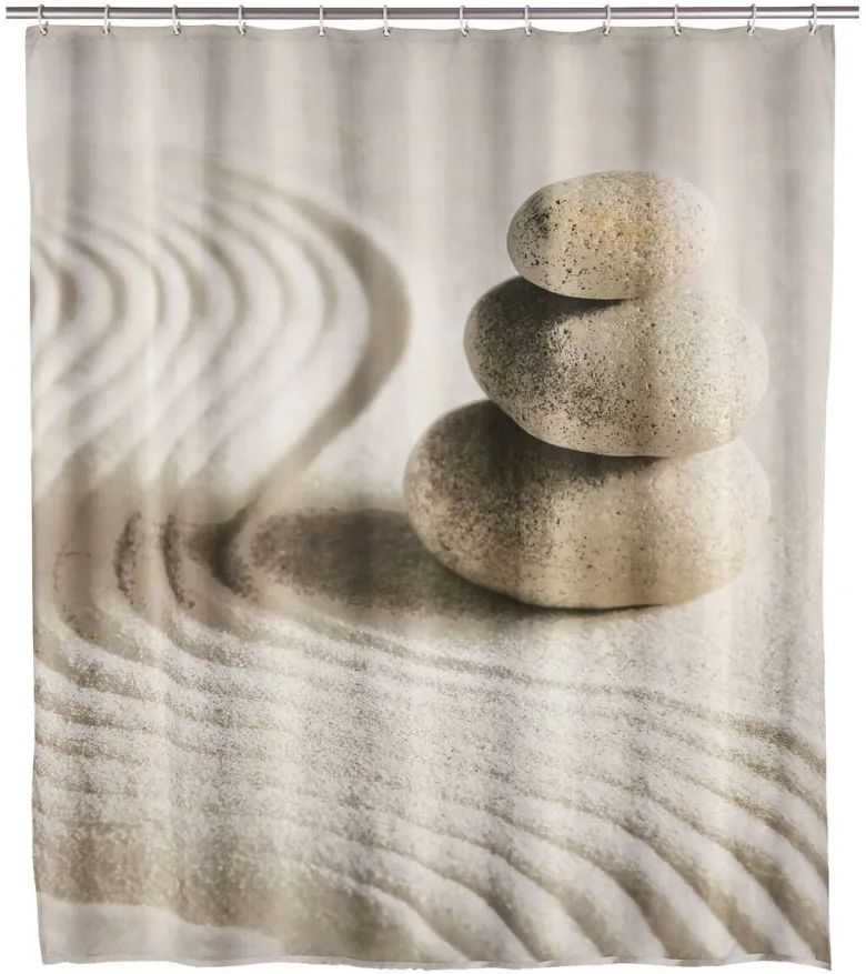 WENKO Duschvorhang sand Polyester