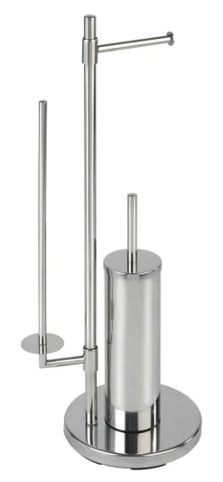 WENKO Stand-WC-Garnitur Chrom Edelstahl