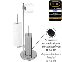 WENKO Stand-WC-Garnitur Chrom Edelstahl