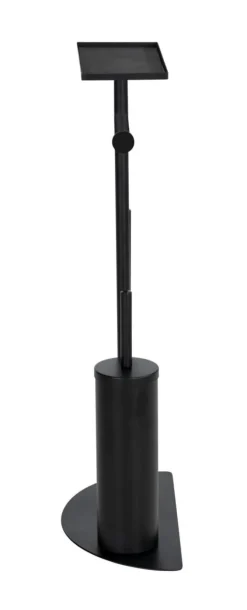 WENKO Stand-WC-Garnitur Cosenza Neo schwarz Edelstahl