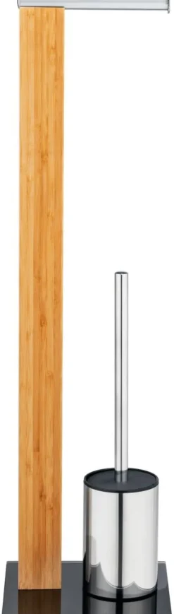 WENKO Stand-WC-Garnitur Tindari natur Edelstahl