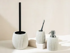 WENKO WC-Garnitur Torretta sand hellgrau Steingut