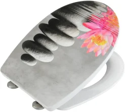 WENKO WC-Sitz Water Lily Thermoplast