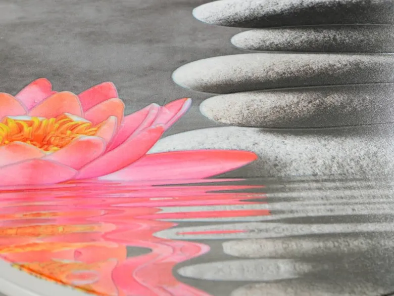 WENKO WC-Sitz Water Lily Thermoplast