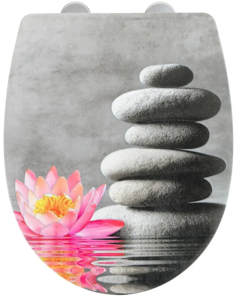 WENKO WC-Sitz Water Lily Thermoplast